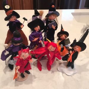 Set of 8 Halloween Annalee collectibles